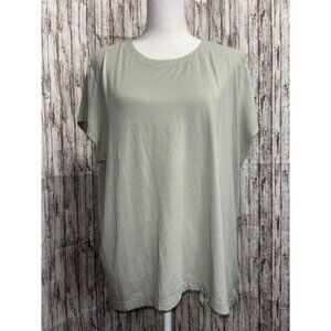 ATHLETA Short Sleeve Top | Large | Sage Green | EUC